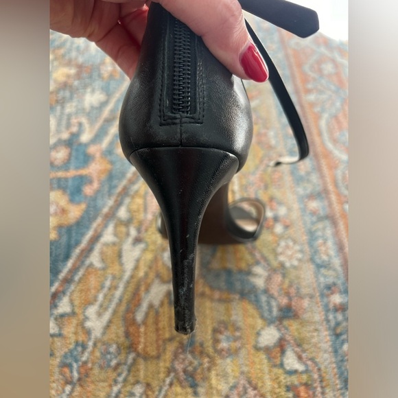 Cole Haan Black Ankle Strap Heels, Size 9 - Picture 3 of 5